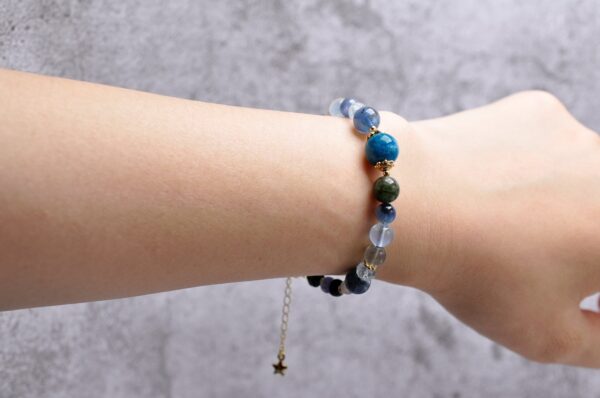 復古系列 | 從淨：澄澈思緒・內在創造力 |  藍磷灰 ・海藍寶・魔鬼海藍寶