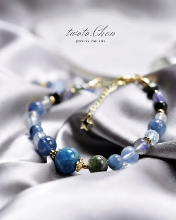 復古系列 | 從淨：澄澈思緒・內在創造力 |  藍磷灰 ・海藍寶・魔鬼海藍寶