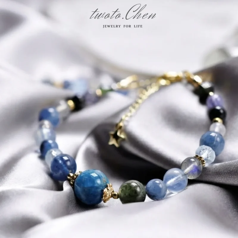 復古系列 | 從淨：澄澈思緒・內在創造力 |  藍磷灰 ・海藍寶・魔鬼海藍寶