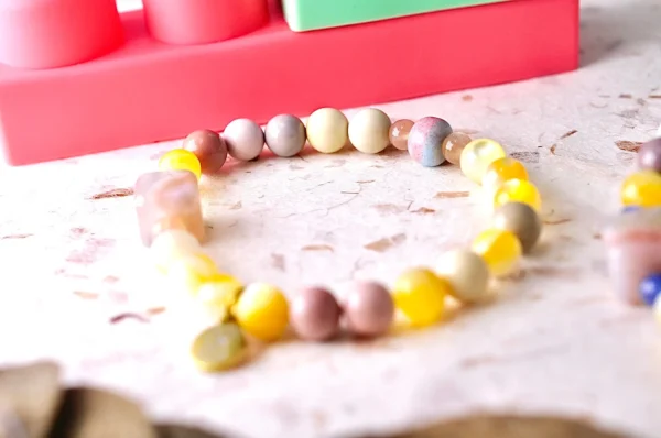 典藏原創｜蜜糖果香：小朋友的純粹光彩｜黃金貝 x 阿拉善 x 櫻花瑪瑙