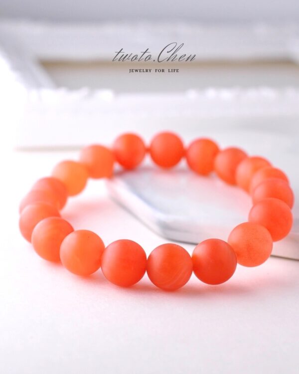 【初心．赤玉】嚴選磨砂南紅瑪瑙 手串