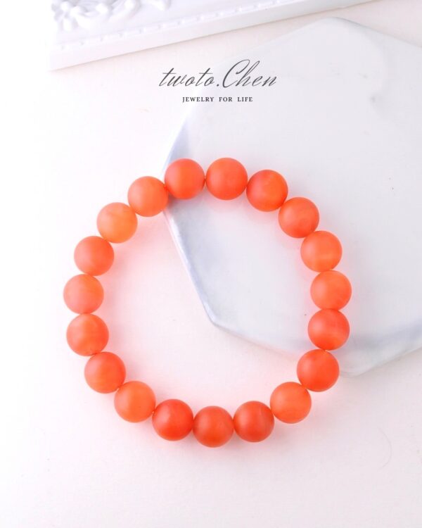 【初心．赤玉】嚴選磨砂南紅瑪瑙 手串