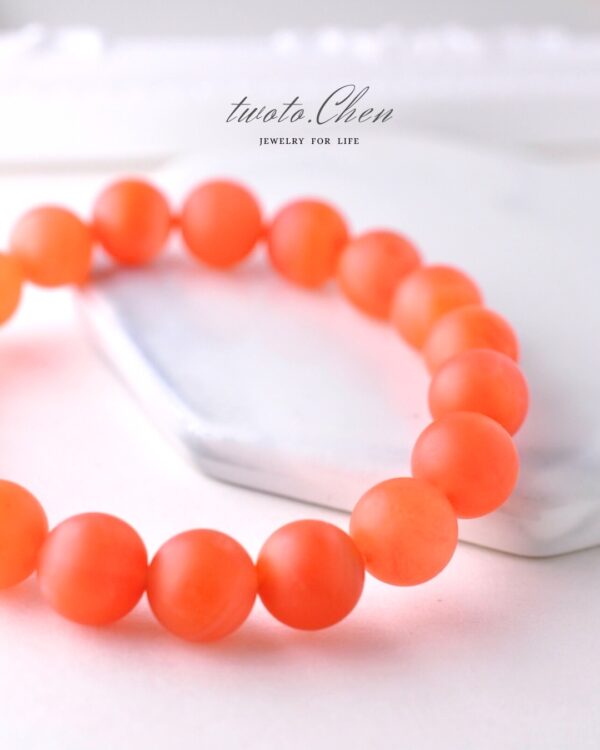 【初心．赤玉】嚴選磨砂南紅瑪瑙 手串