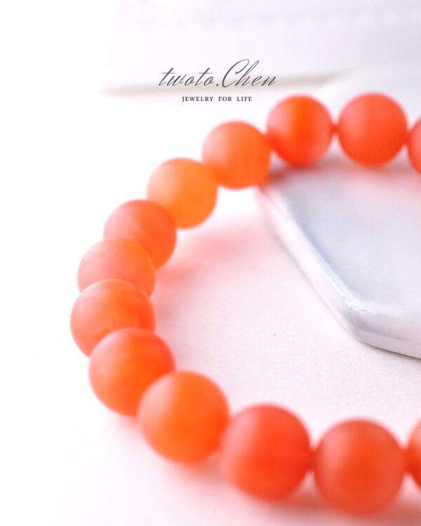 【初心．赤玉】嚴選磨砂南紅瑪瑙 手串