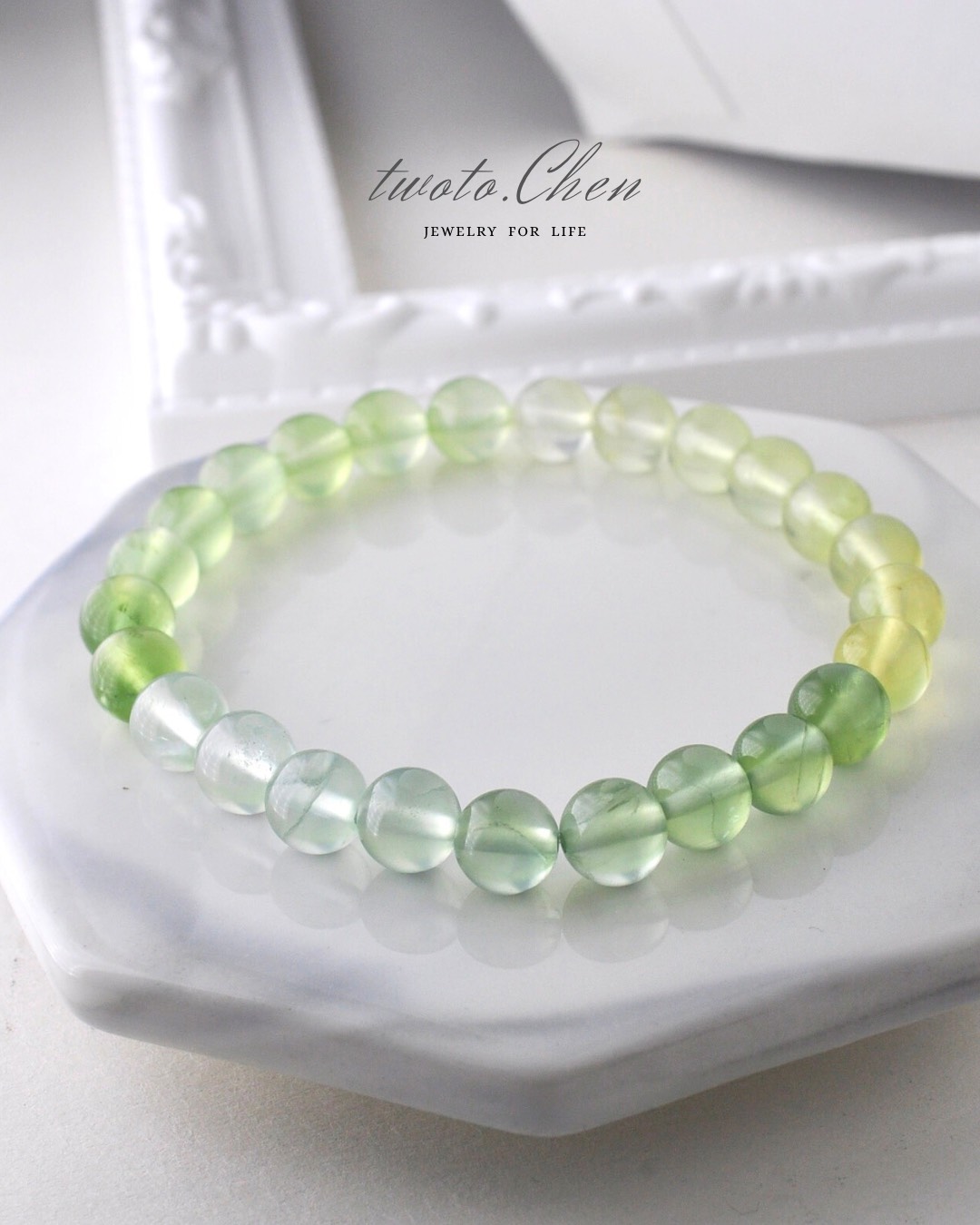 嚴選單品｜高品漸變葡萄石 ：腕間的流動綠洲，定格心境的安定感
