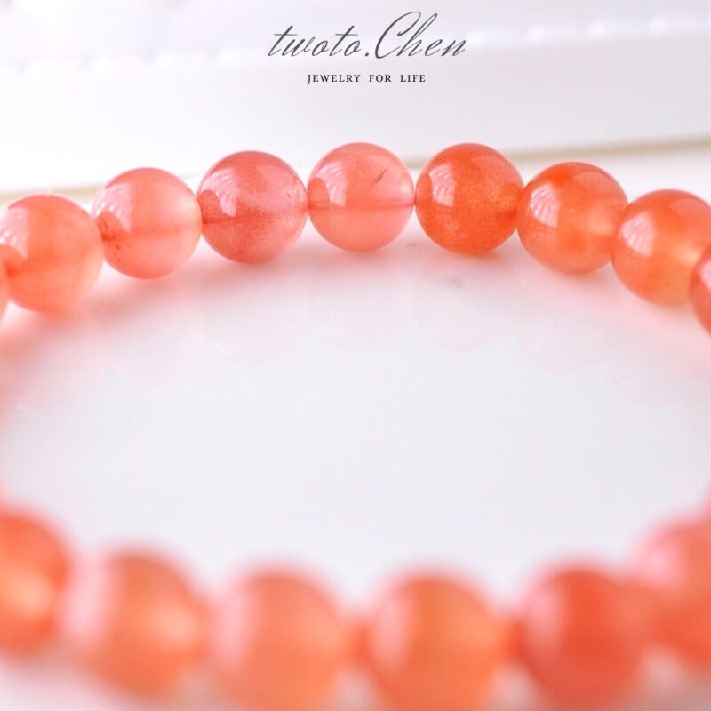 【鴻運 • 紅韻】| 嚴選南紅瑪瑙手串 微距